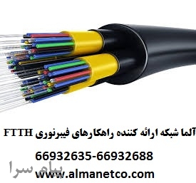 آلما شبکه ارائه کننده راهکارهای فیبرنوری FTTH    66932635