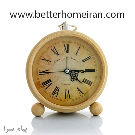 ساعت زنگدار رومیز کرم