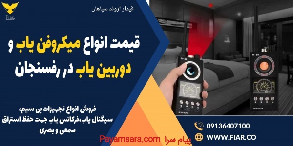 قیمت انواع میکروفن یاب و دوربین یاب در رفسنجان