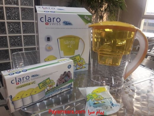 اولین پارچ تصفیه آب با ویتامین سی در ایران. Claro