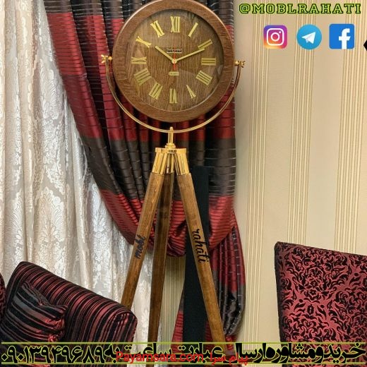 ساعت دکوری و تزئینی ایستاده مدل سه پایه