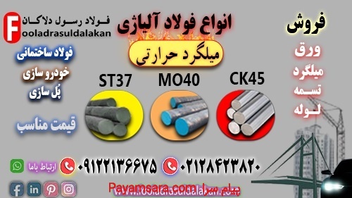 میلگرد حرارتی-قیمت میلگرد حرارتی-میلگرد هاترول