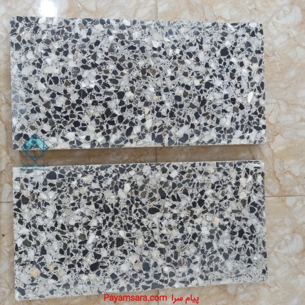 موزاییک افشار 30در60 نمره 3 با سنگ کریستال و سفید