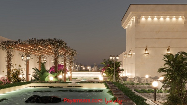 محوطه‌سازی باغ تالار