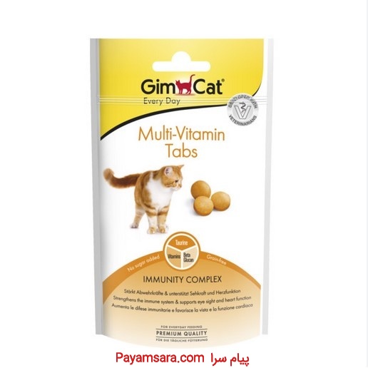 خرید قرص مولتی ویتامین گربه جیم کت